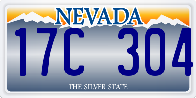 NV license plate 17C304