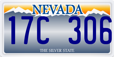 NV license plate 17C306