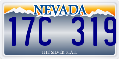 NV license plate 17C319