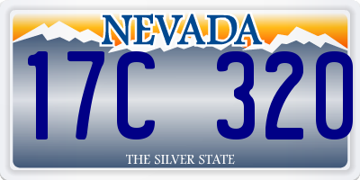 NV license plate 17C320