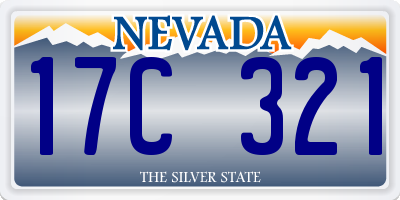 NV license plate 17C321
