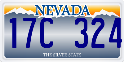NV license plate 17C324