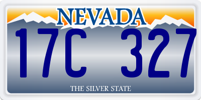 NV license plate 17C327