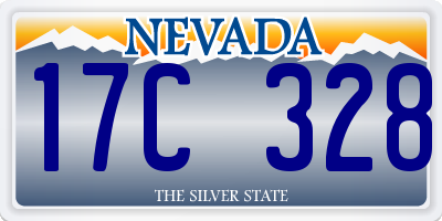 NV license plate 17C328