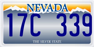 NV license plate 17C339