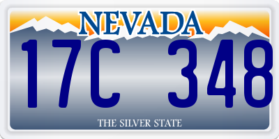 NV license plate 17C348