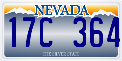 NV license plate 17C364