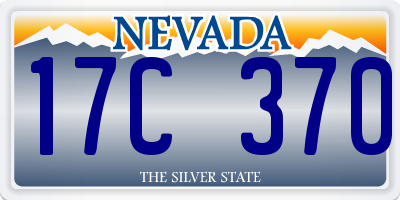 NV license plate 17C370