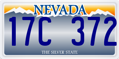 NV license plate 17C372