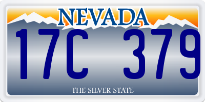 NV license plate 17C379