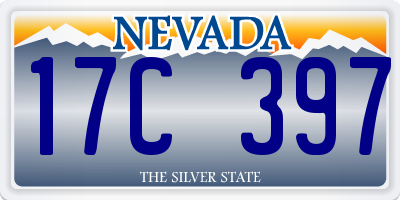 NV license plate 17C397