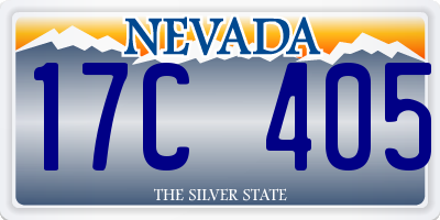 NV license plate 17C405