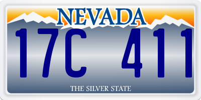 NV license plate 17C411