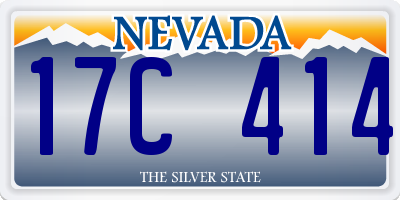 NV license plate 17C414