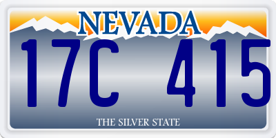 NV license plate 17C415