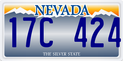 NV license plate 17C424