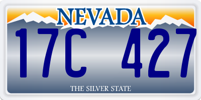 NV license plate 17C427