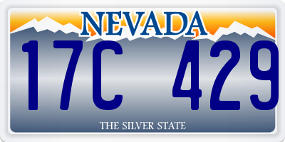 NV license plate 17C429