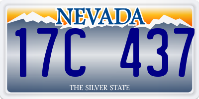 NV license plate 17C437