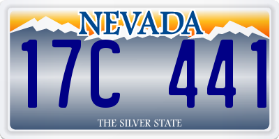 NV license plate 17C441