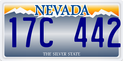NV license plate 17C442