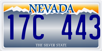 NV license plate 17C443