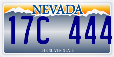 NV license plate 17C444