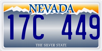 NV license plate 17C449