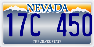 NV license plate 17C450