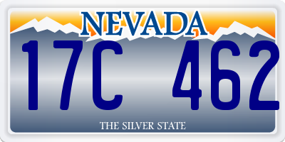 NV license plate 17C462