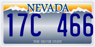 NV license plate 17C466