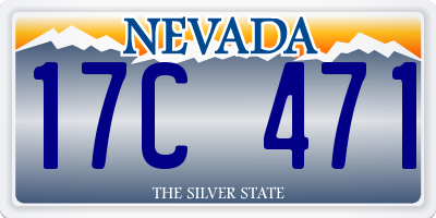 NV license plate 17C471