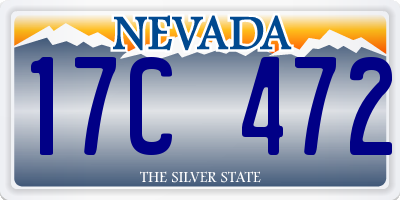 NV license plate 17C472