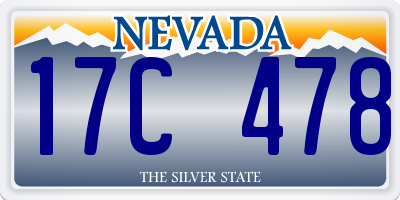 NV license plate 17C478