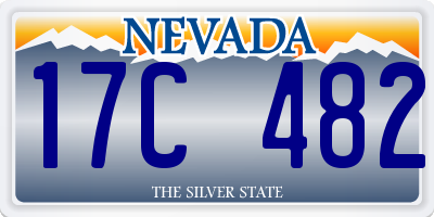 NV license plate 17C482
