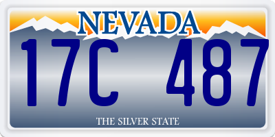 NV license plate 17C487