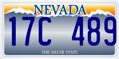 NV license plate 17C489