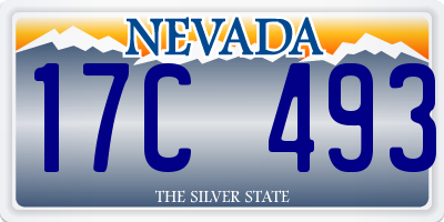 NV license plate 17C493