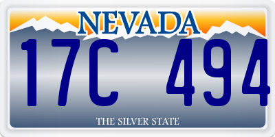 NV license plate 17C494