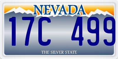 NV license plate 17C499