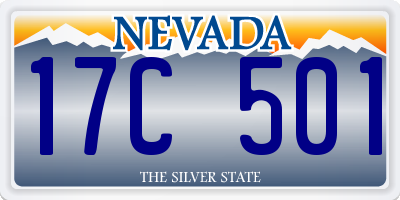 NV license plate 17C501