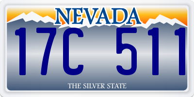 NV license plate 17C511