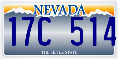 NV license plate 17C514