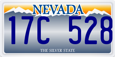 NV license plate 17C528