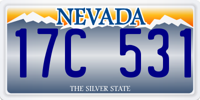 NV license plate 17C531