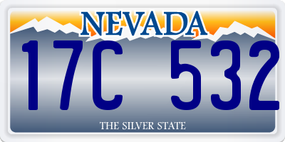 NV license plate 17C532