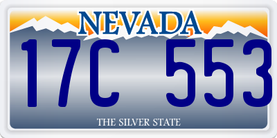 NV license plate 17C553