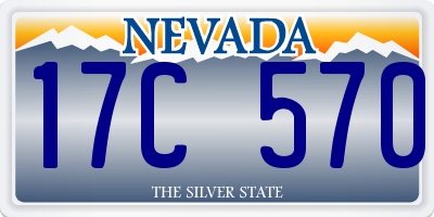 NV license plate 17C570