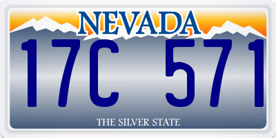 NV license plate 17C571