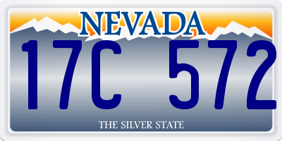 NV license plate 17C572